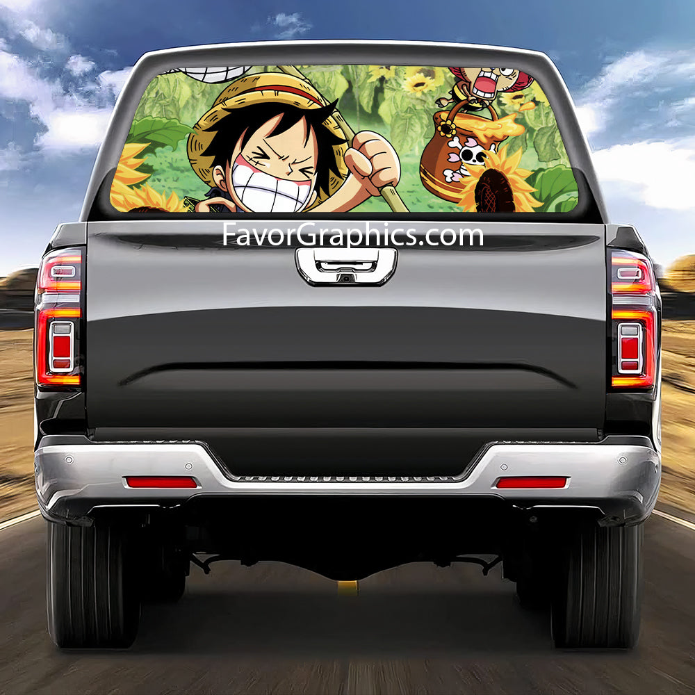 Monkey D. Luffy Rear Window Perforated Graphic Vinyl Decal Car