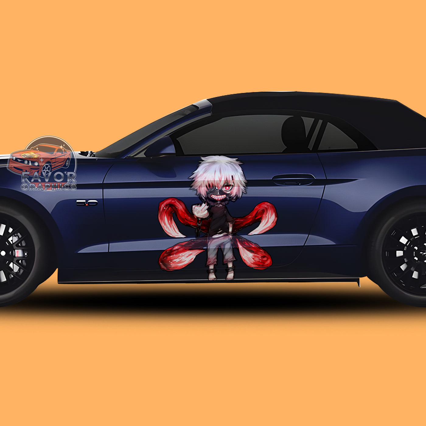 Kaneki Ken Itasha Car Side Door Decal Vinyl Sticker