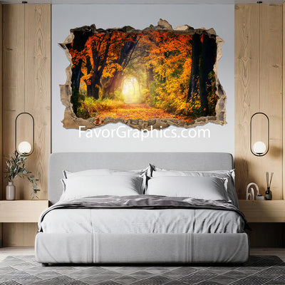 Autumn Forest Vinyl Wall Art Decal Sticker Poster Print Mural