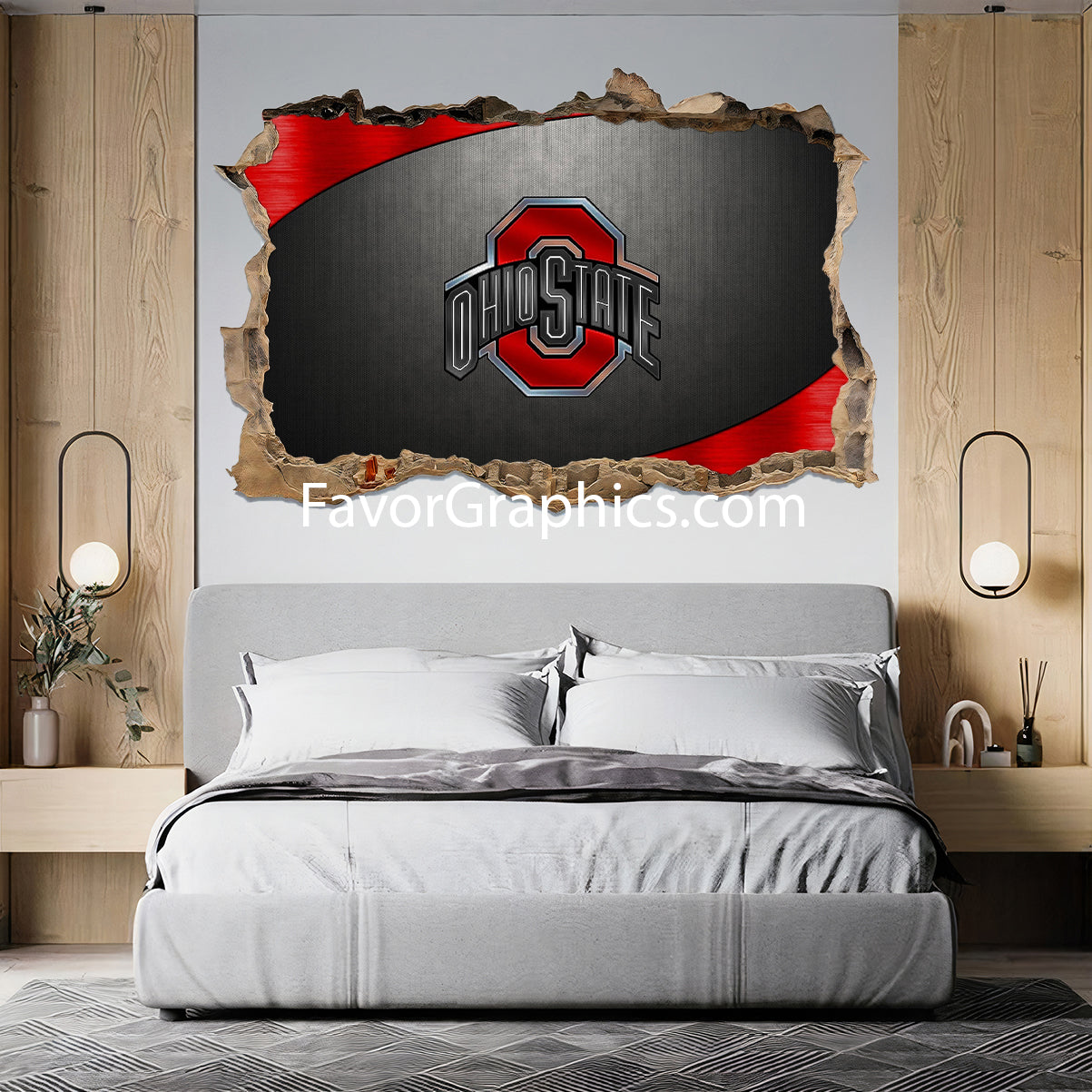 Ohio State Buckeyes Vinyl Wall Art Decal Sticker Poster Print Mural