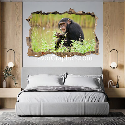 Chimpanzee Vinyl Wall Art Decal Sticker Poster Print Mural