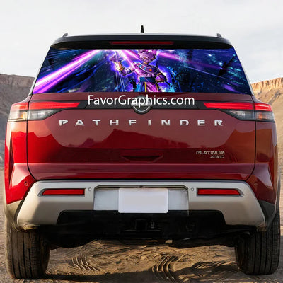 Beerus Dragon Ball Rear Window Perforated Graphic Vinyl Decal Car Truck UTV