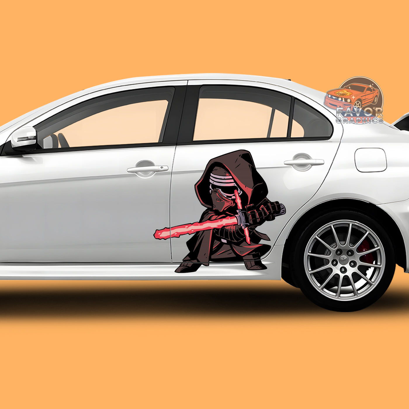 Darth Vader Itasha Car Side Door Decal Vinyl Sticker