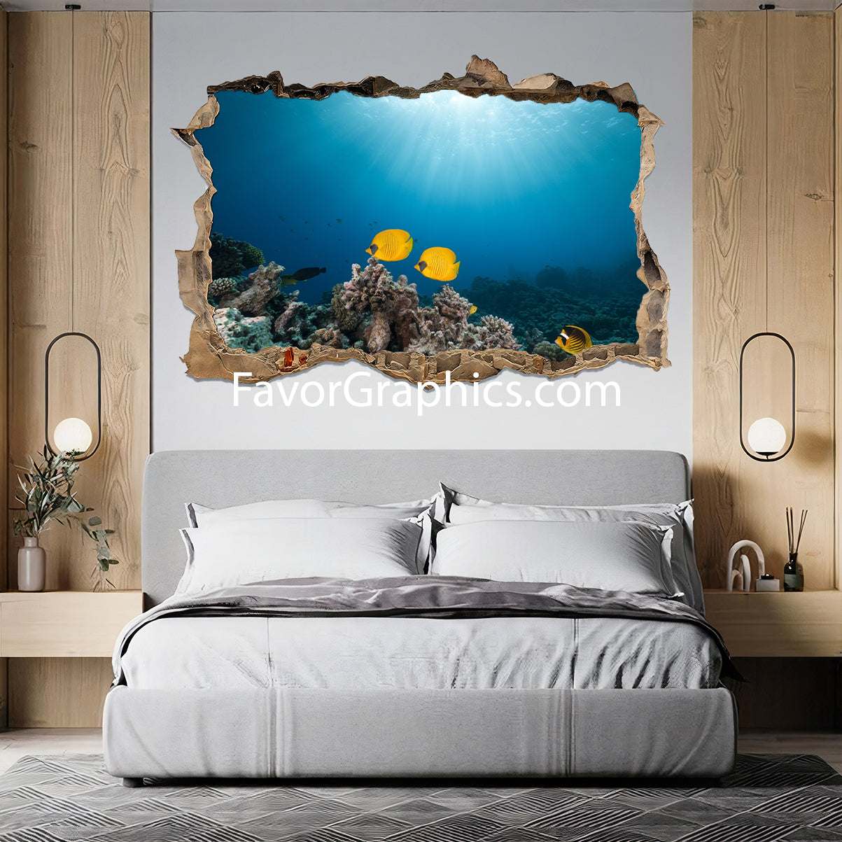 Butterflyfish Vinyl Wall Art Decal Sticker Poster Print Mural