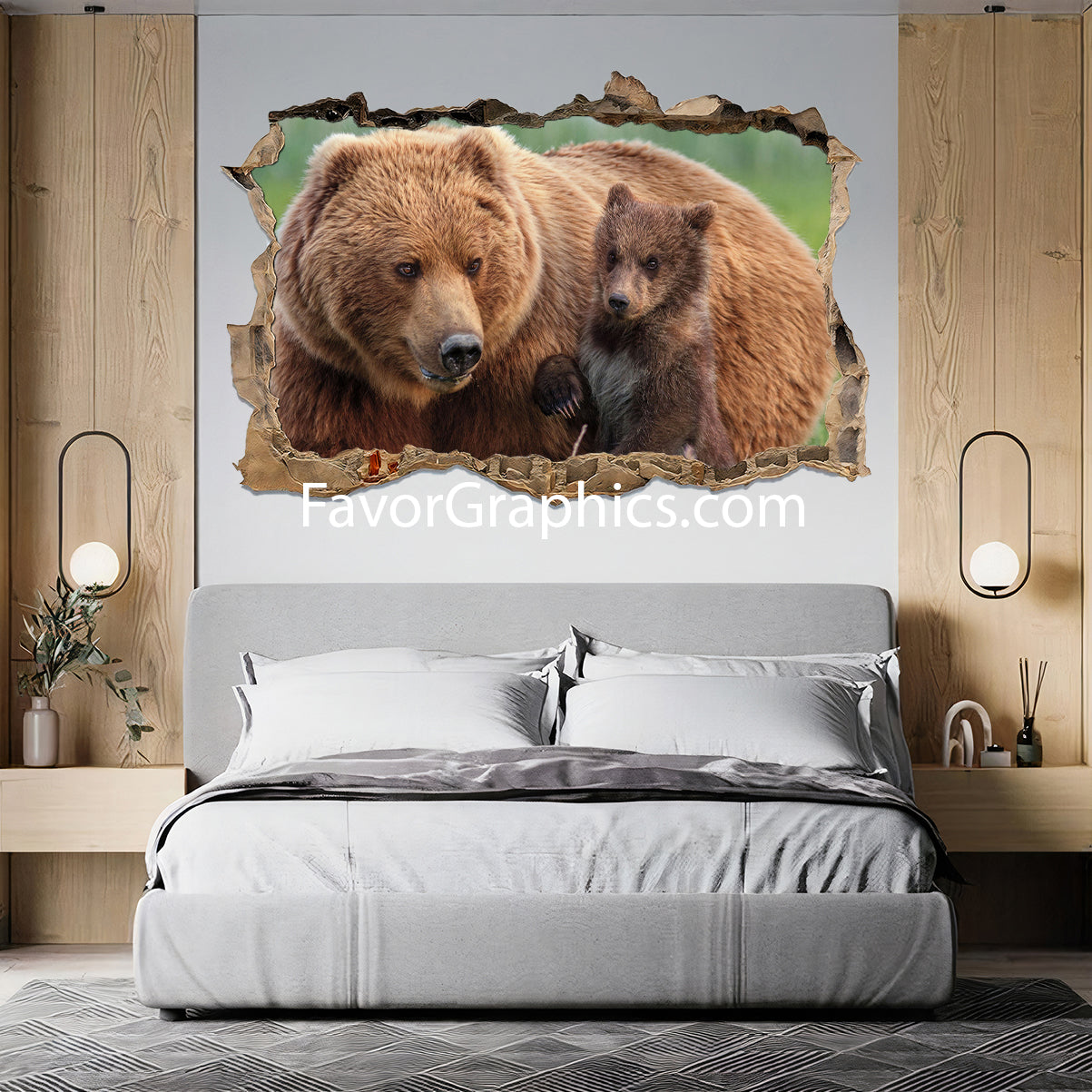 Bear Vinyl Wall Art Decal Sticker Poster Print Mural