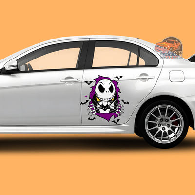 Jack Skellington Itasha Car Side Door Decal Vinyl Sticker