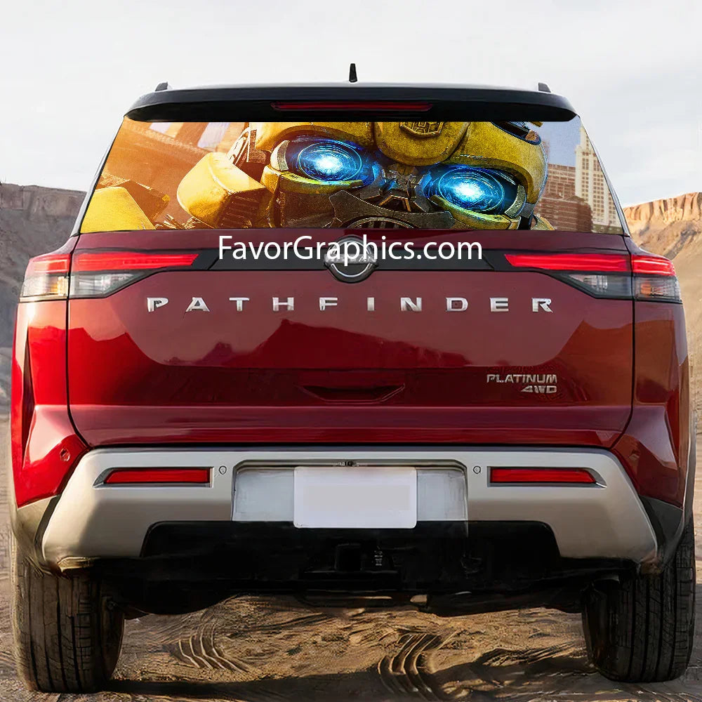 Bumblebee Rear Window Perforated Graphic Vinyl Decal Car Truck UTV