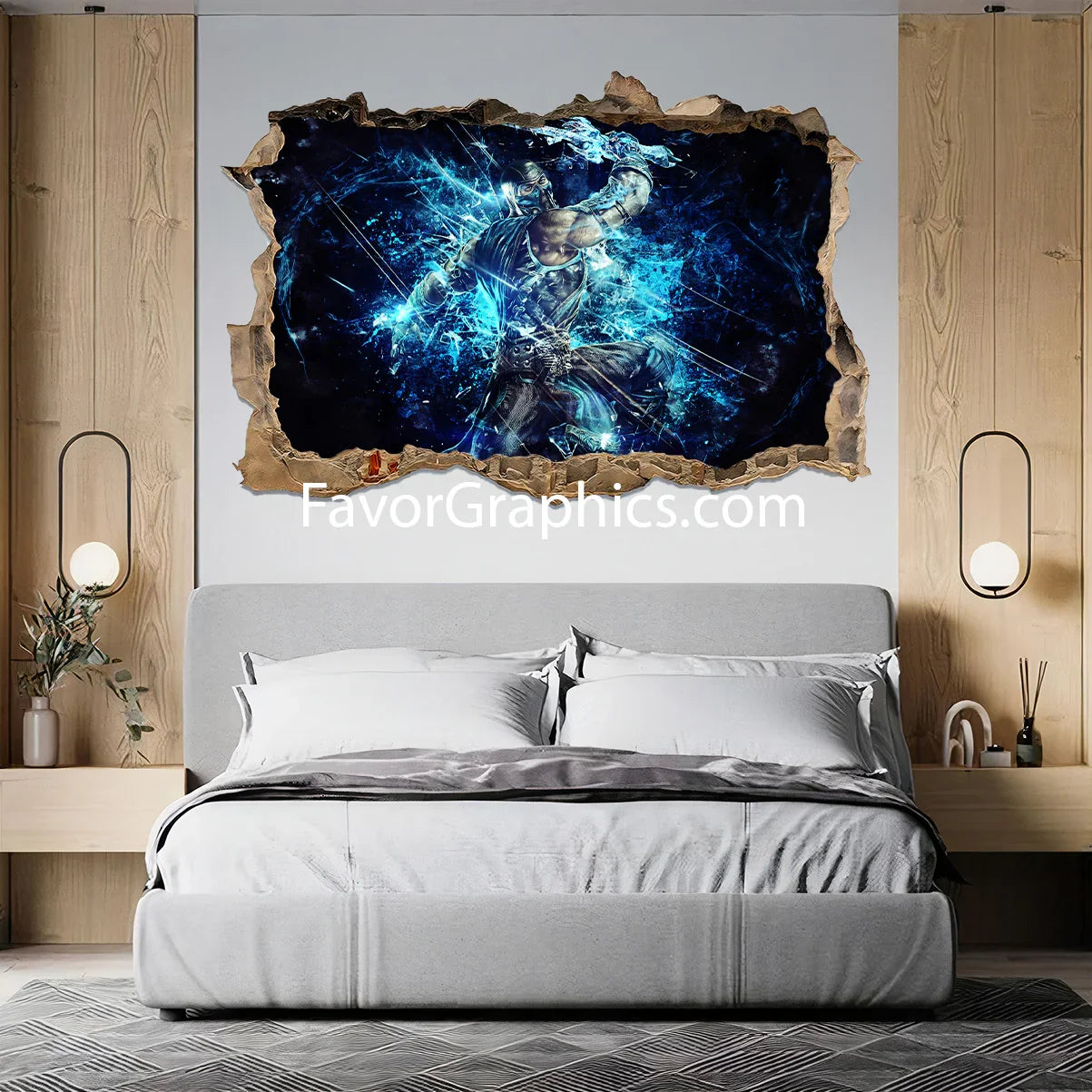 Sub Zero Mortal Kombat Vinyl Wall Art Decal Sticker Poster Print Mural