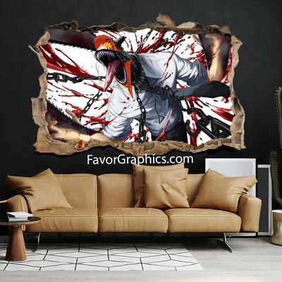 Denji Chainsaw Man Vinyl Wall Art Decal Sticker Poster Print Mural