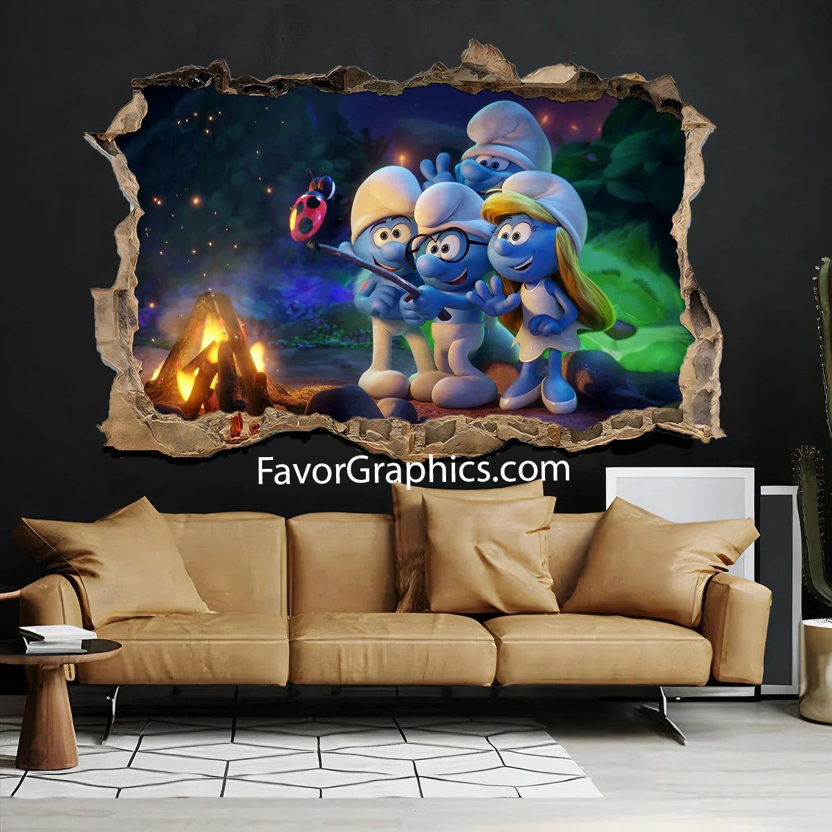 The Smurfs Vinyl Wall Art Decal Sticker Poster Print Mural