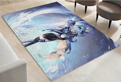 Eula (Genshin impact) Home Bedroom Decor Rug Carpet Mat