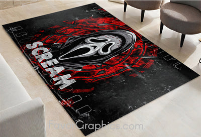 Scream Ghostface Home Bedroom Decor Rug Carpet Mat