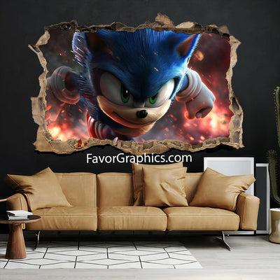 Sonic The Hedgehog Vinyl Wall Art Decal Sticker Poster Print Mural