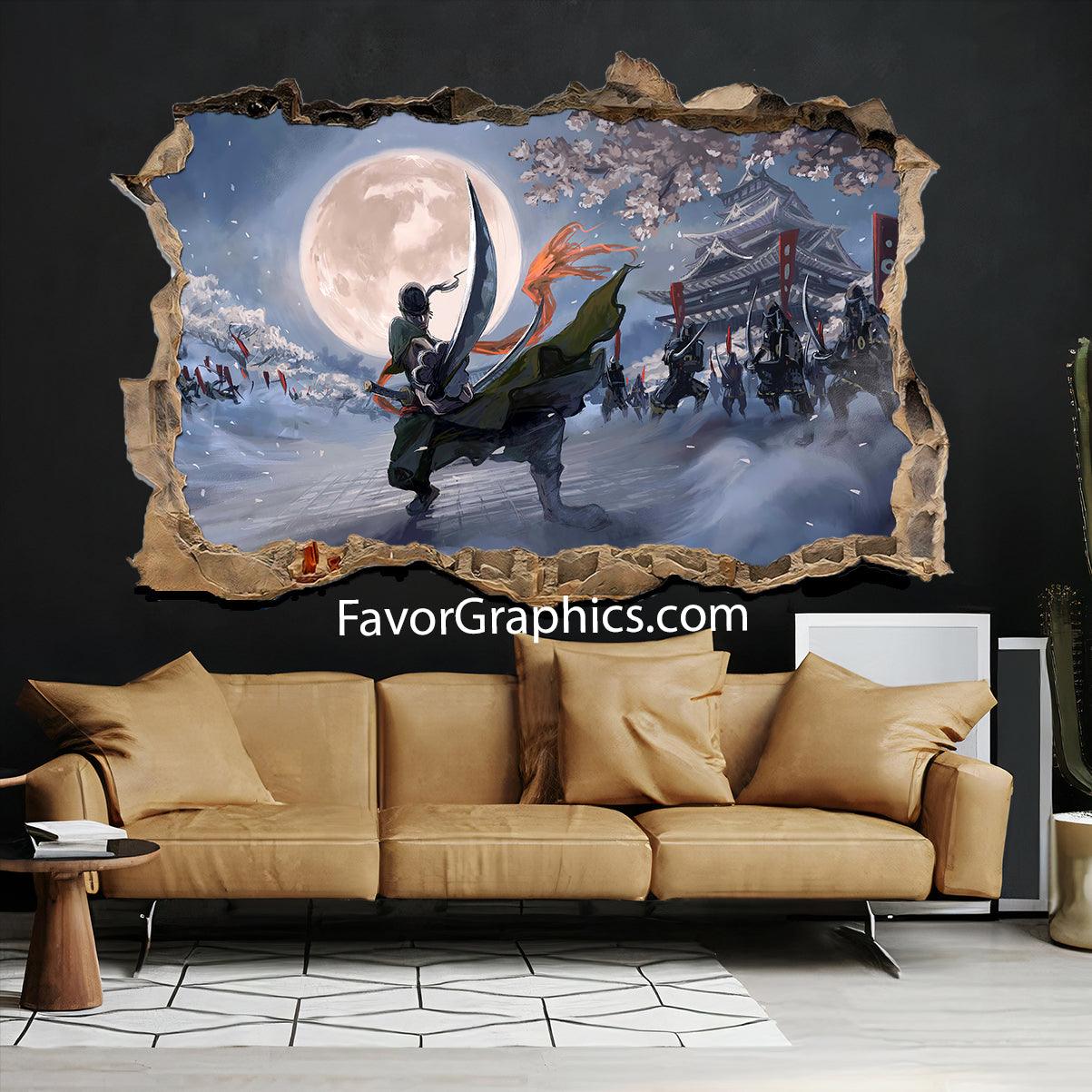 Roronoa Zoro Vinyl Wall Art Decal Sticker Poster Print Mural