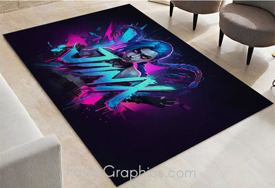 Jinx (League Of Legends) Home Bedroom Decor Rug Carpet Mat