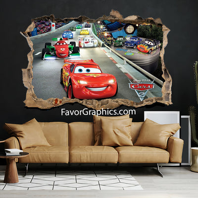 Car Race Cartoon Vinyl Wall Art Decal Sticker Poster Print Mural