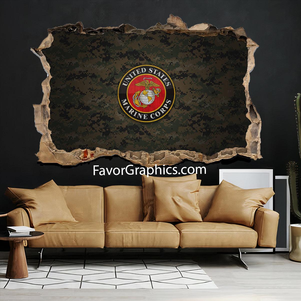 US Marine Corps Vinyl Wall Art Decal Sticker Poster Print Mural