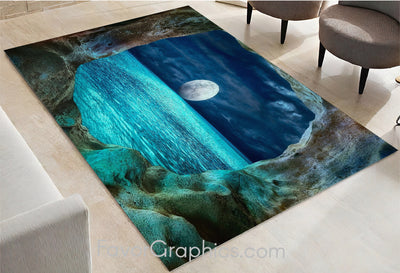 Full Moon Home Bedroom Decor Rug Carpet Mat