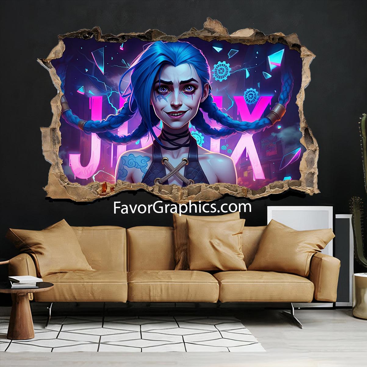 Jinx (League Of Legends) Vinyl Wall Art Decal Sticker Poster Print Mural