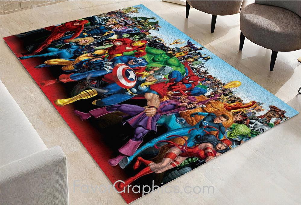 Avengers Superheroes Home Bedroom Decor Rug Carpet Mat