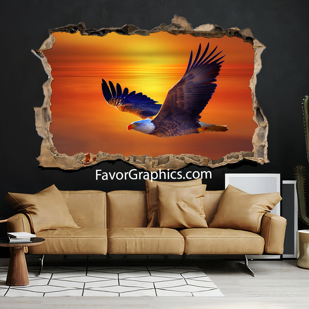 Bald Eagle Vinyl Wall Art Decal Sticker Poster Print Mural