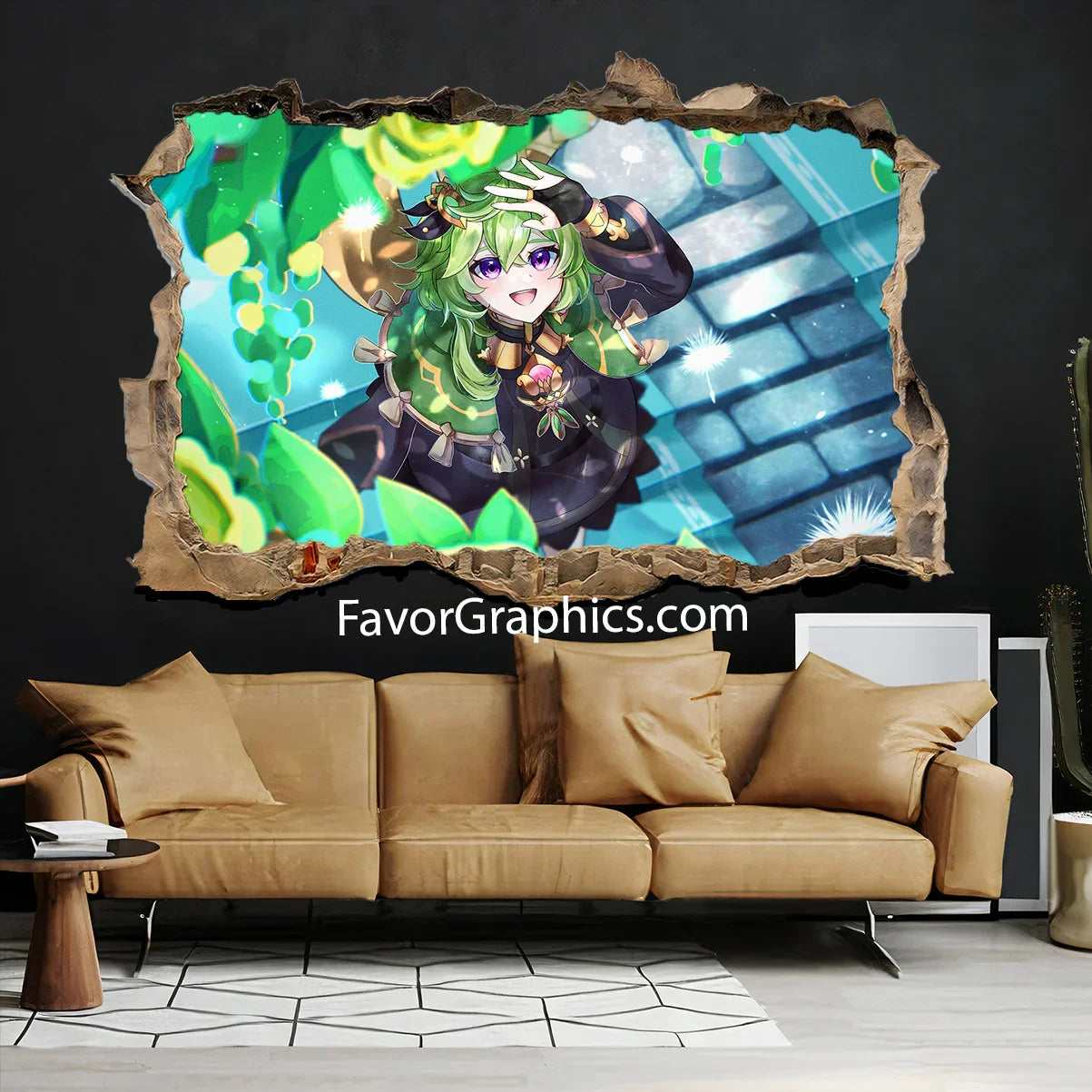 Collei (Genshin Impact) Vinyl Wall Art Decal Sticker Poster Print Mural