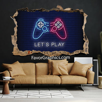 Video Game Gamer Vinyl Wall Art Decal Sticker Poster Print Mural