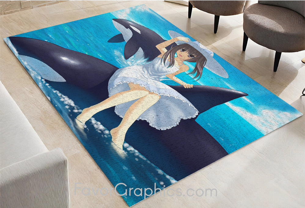 Orca Home Bedroom Decor Rug Carpet Mat