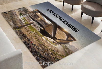 Las Vegas Raiders Home Bedroom Decor Rug Carpet Mat