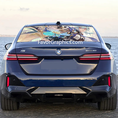 Eula (Genshin impact) Rear Window Perforated Graphic Vinyl Decal Car Truck UTV