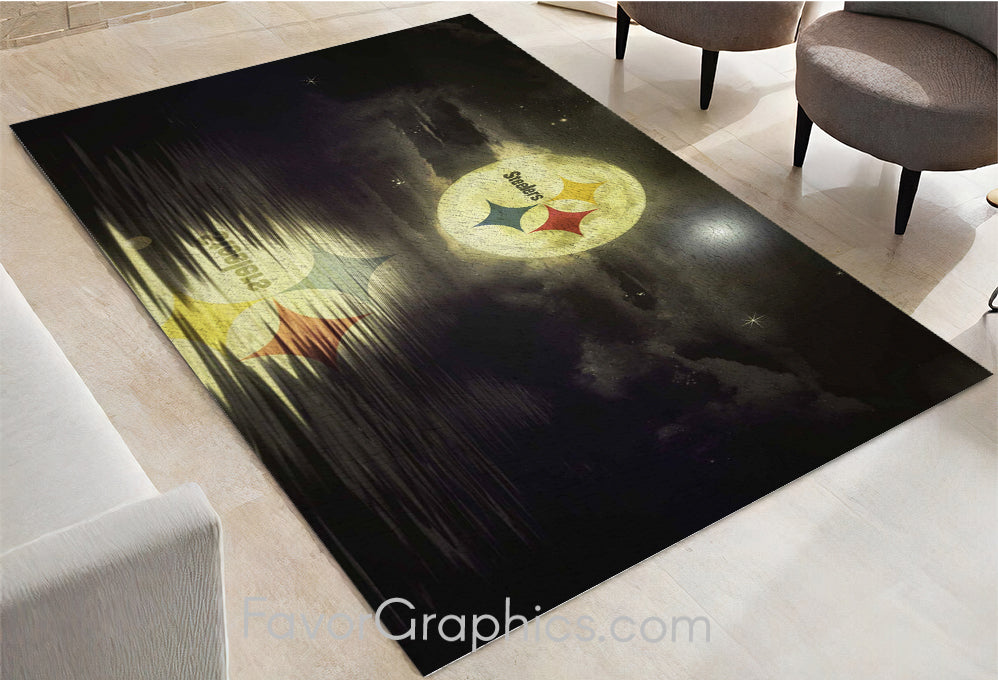 Pittsburgh Steelers Home Bedroom Decor Rug Carpet Mat