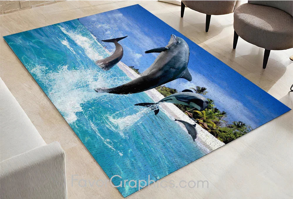 Dolphin Home Bedroom Decor Rug Carpet Mat