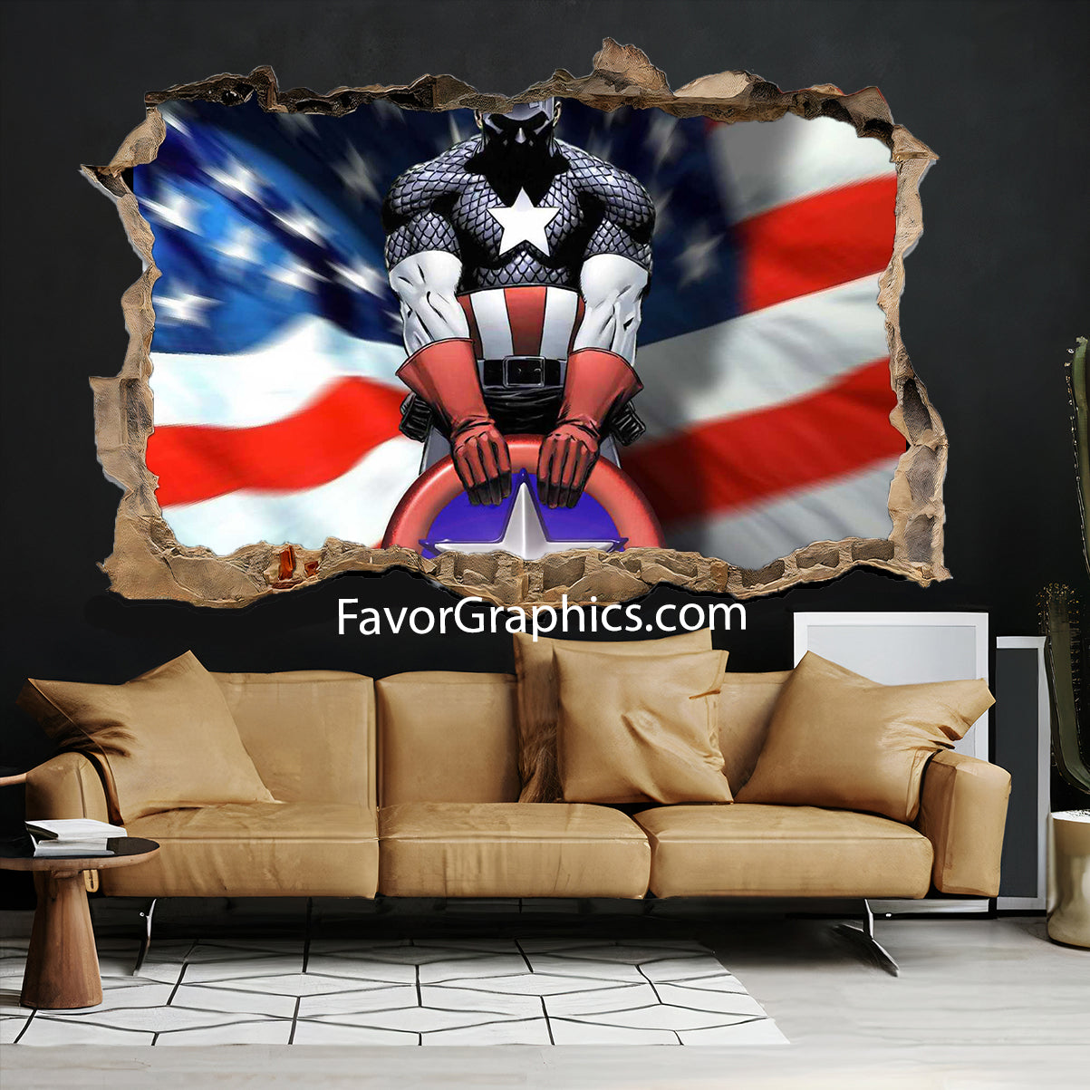 Captain America Vinyl Wall Art Decal Sticker Poster Print Mural