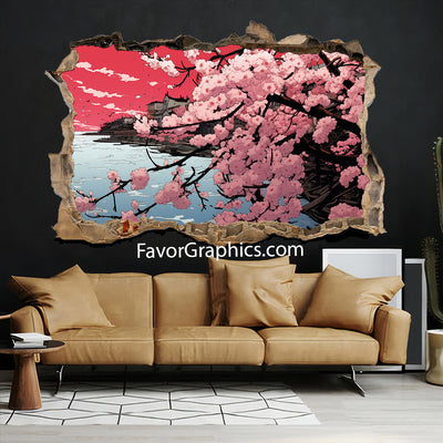 Cherry Blossom Vinyl Wall Art Decal Sticker Poster Print Mural