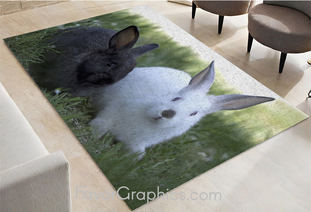 Rabbit Home Bedroom Decor Rug Carpet Mat