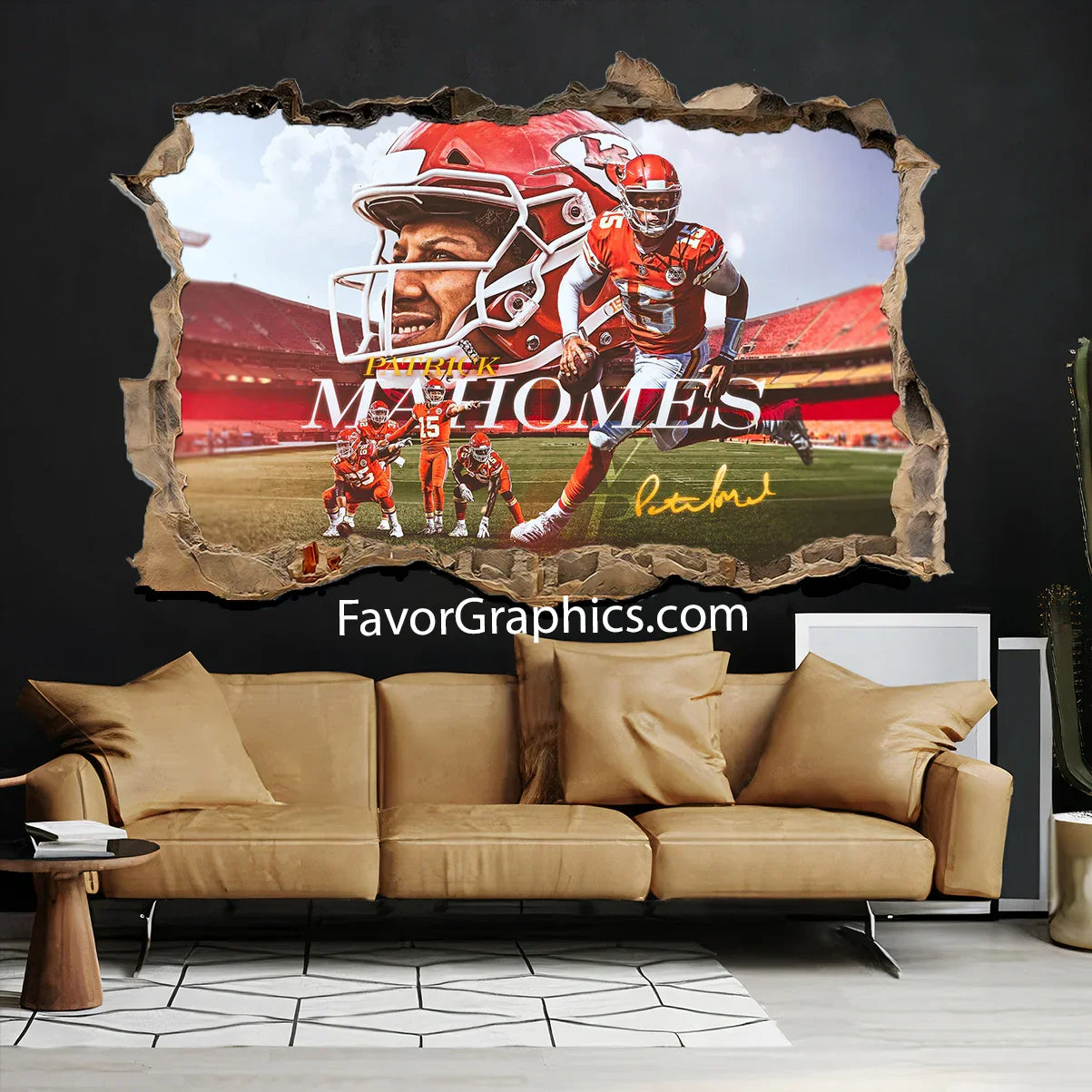 Patrick Mahomes Vinyl Wall Art Decal Sticker Poster Print Mural