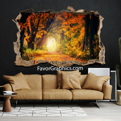 Autumn Forest Vinyl Wall Art Decal Sticker Poster Print Mural