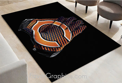 Chicago Bears Home Bedroom Decor Rug Carpet Mat