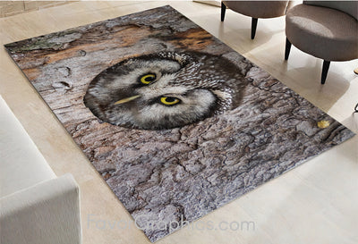 Owl Home Bedroom Decor Rug Carpet Mat