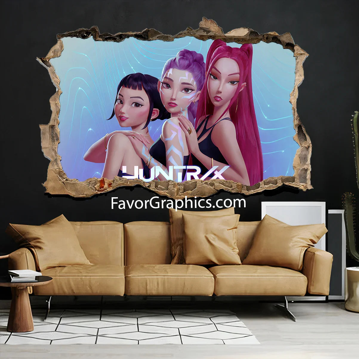 Huntrix HUNTR/X Kpop Demon Hunters Wall Art Poster Print Mural