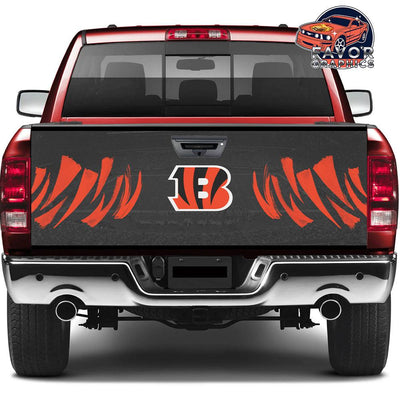 Cincinnati Bengals Tailgate Wraps For Trucks SUV Vinyl Wrap