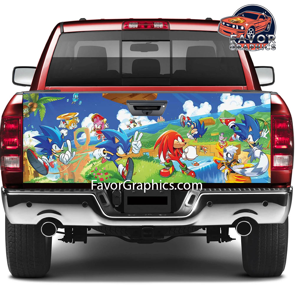 Sonic The Hedgehog Tailgate Wraps For Trucks SUV Vinyl Wrap