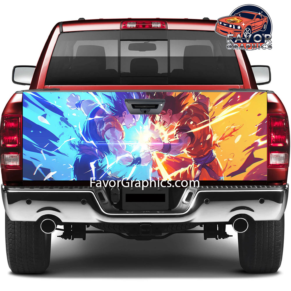 Goku Vegeta Tailgate Wraps For Trucks SUV Vinyl Wrap