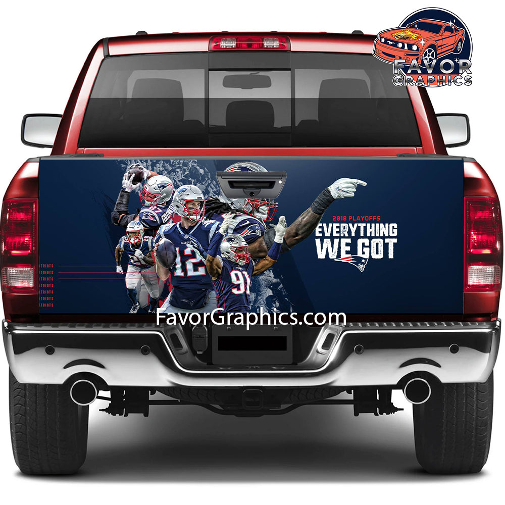 New England Patriots Tailgate Wraps For Trucks SUV Vinyl Wrap