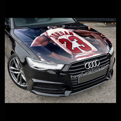 Michael Jordan Itasha Car Vinyl Hood Wrap Decal Sticker