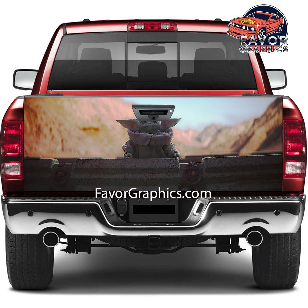 Baby Yoda Tailgate Wraps For Trucks SUV Vinyl Wrap