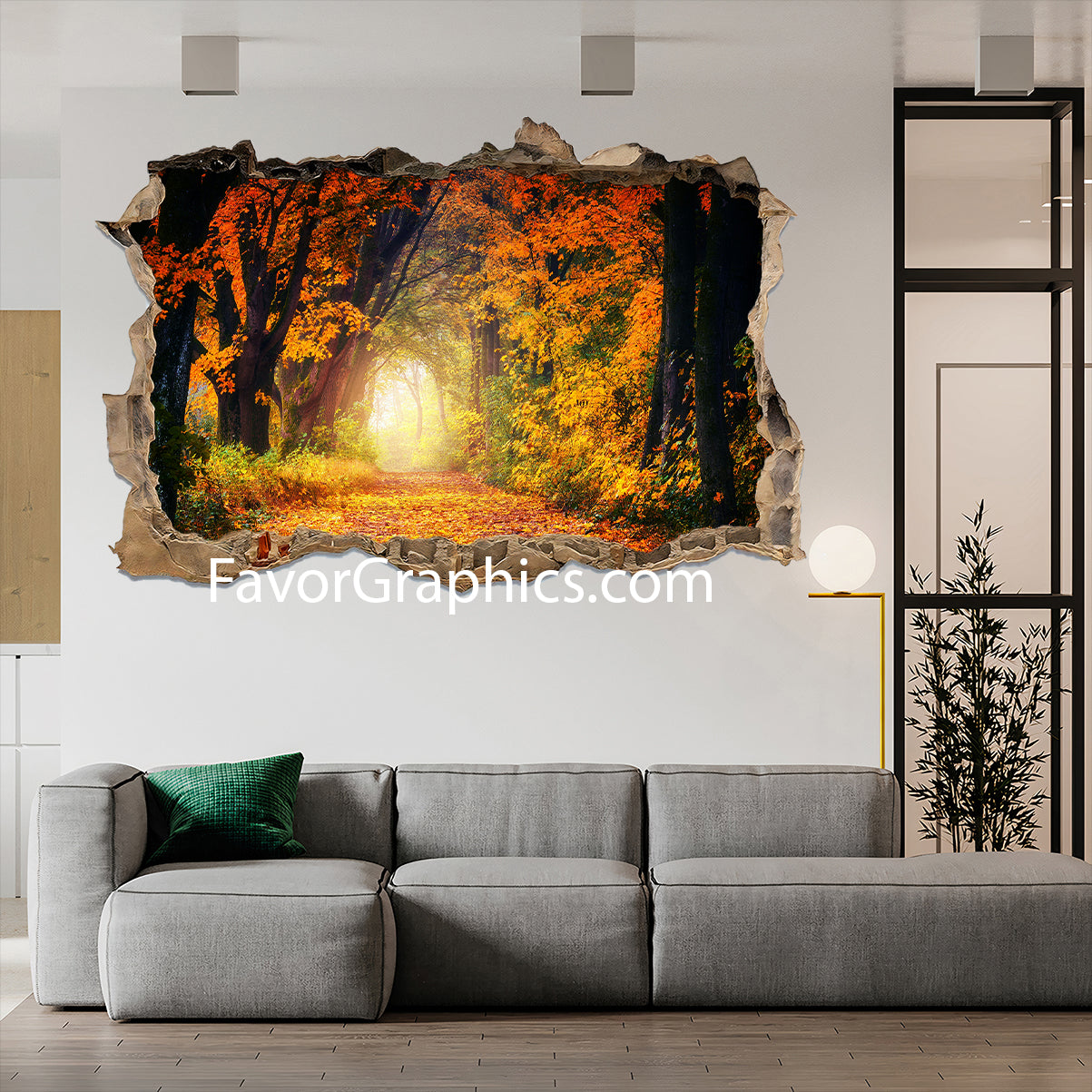 Autumn Forest Vinyl Wall Art Decal Sticker Poster Print Mural