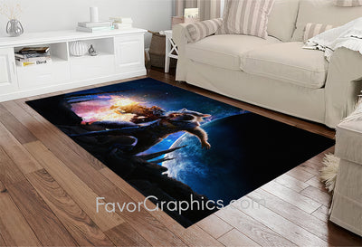 Rocket Raccoon Home Bedroom Decor Rug Carpet Mat