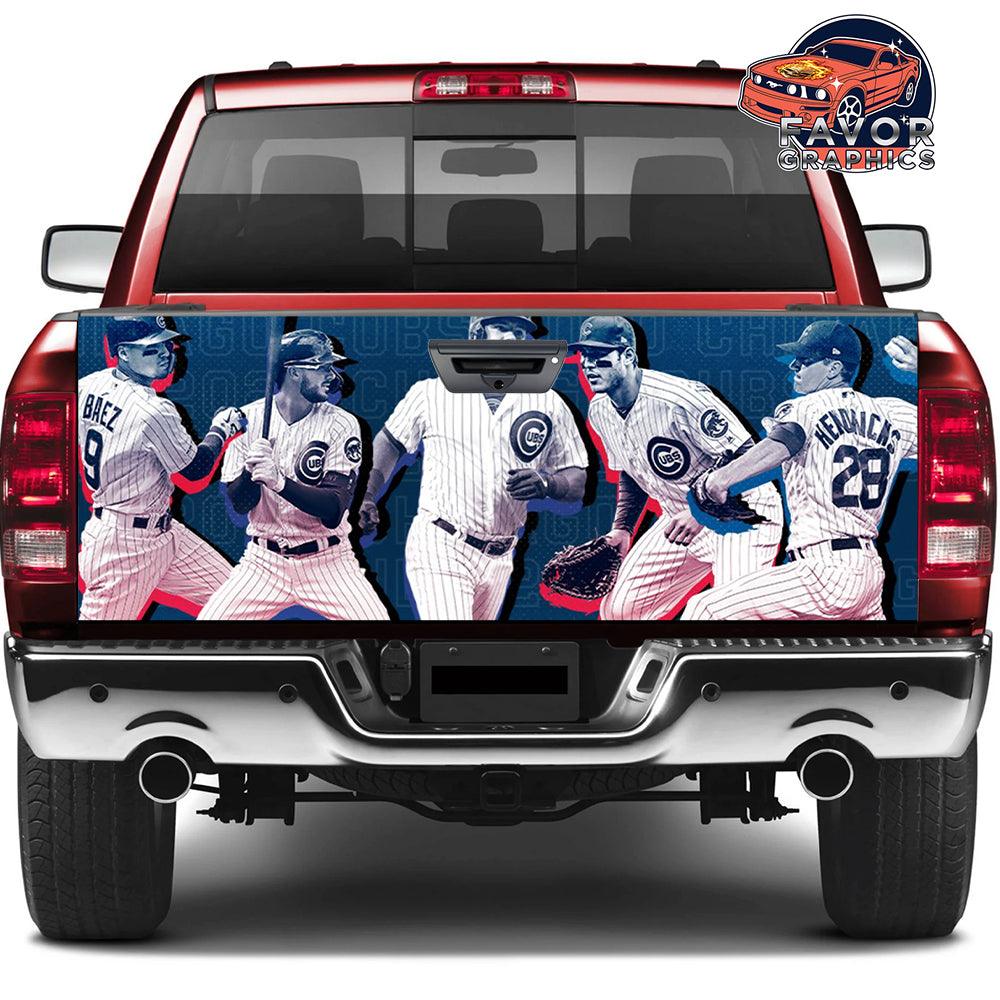 Chicago Cubs Tailgate Wraps For Trucks SUV Vinyl Wrap