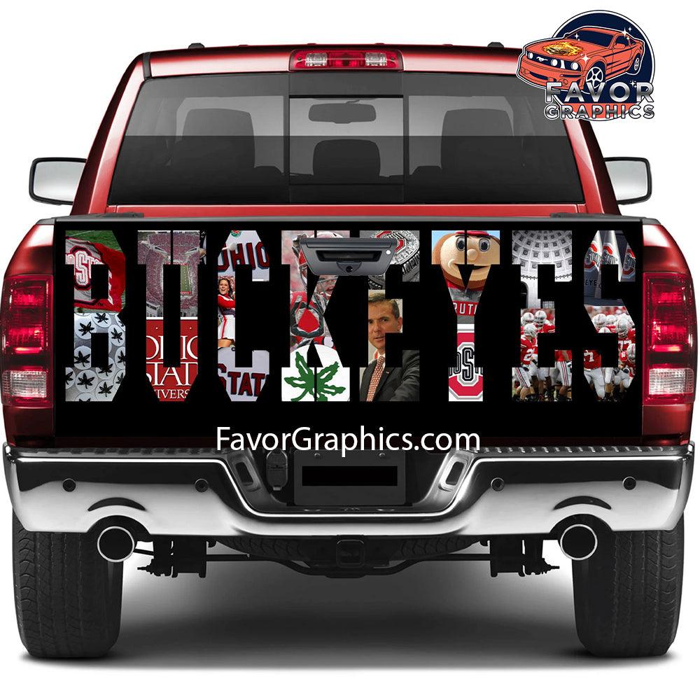 Ohio State Buckeyes Tailgate Wraps For Trucks SUV Vinyl Wrap